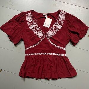 Knox Rose Red Top M